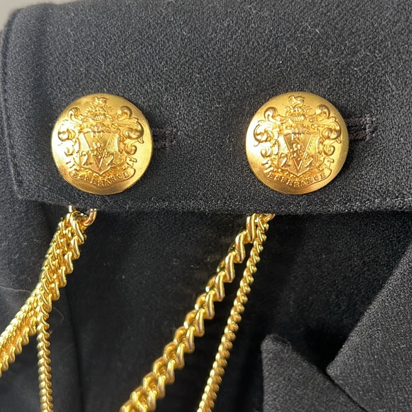 Veronica Beard Black Blazer with Gold Accents sz 2 - Picture 5 of 6